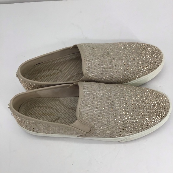 Alex Marie Women’s Rinestone Gold Slip-On Sneakers Shoes Casual Comfort Size 7 - Picture 6 of 8